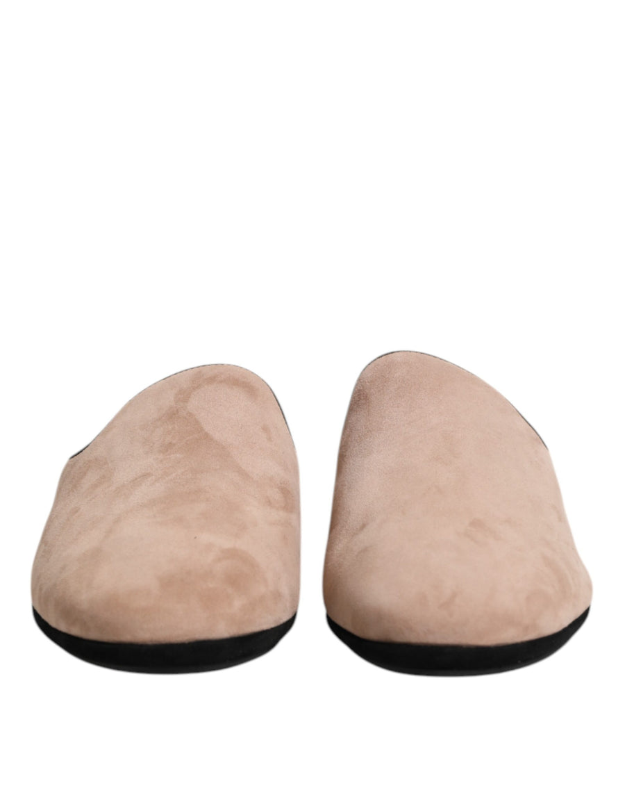 Dolce & Gabbana 100% Capra Leather slipper in beige
