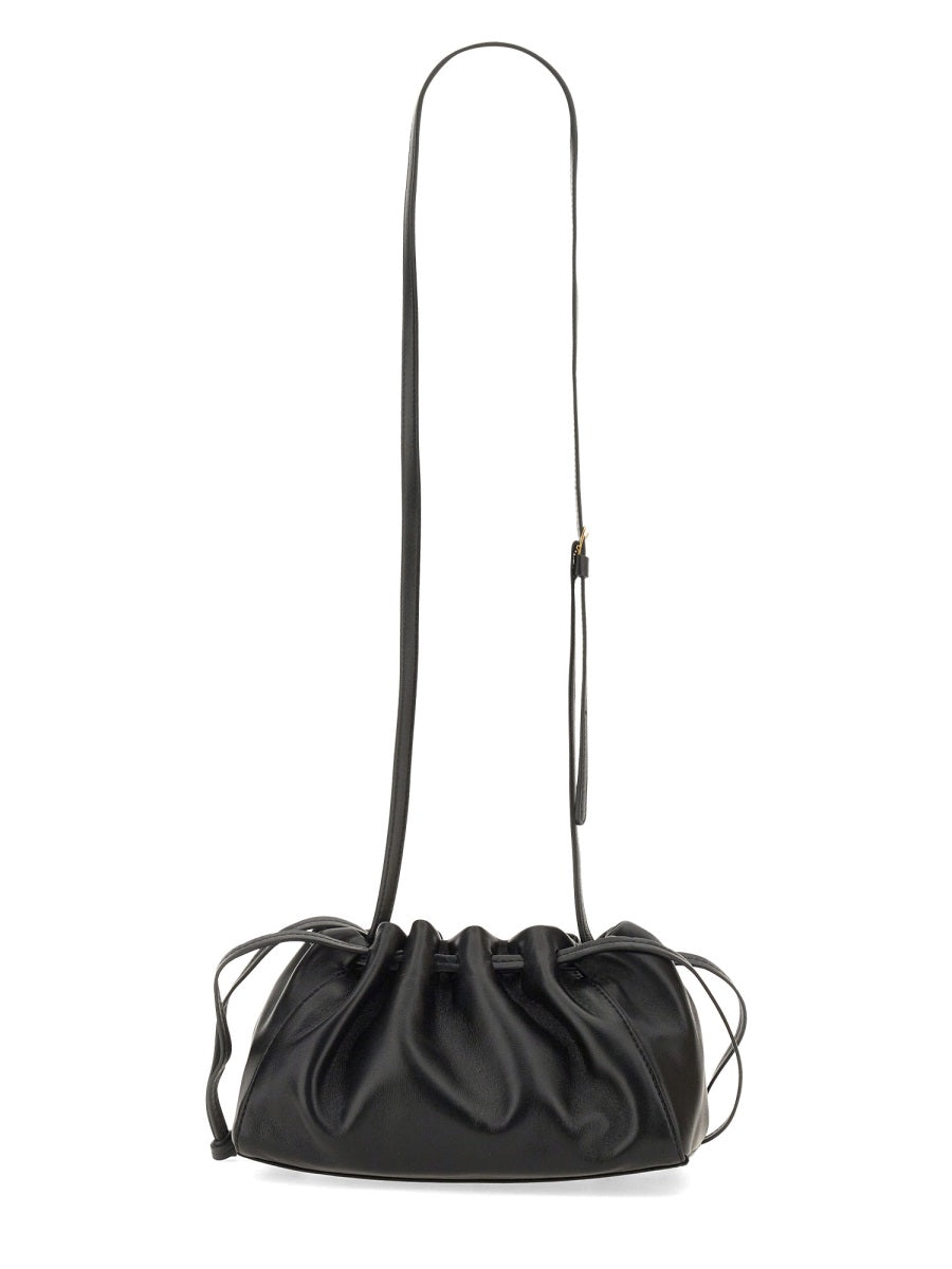 Mini Bloom Bag Black Leather Shoulder