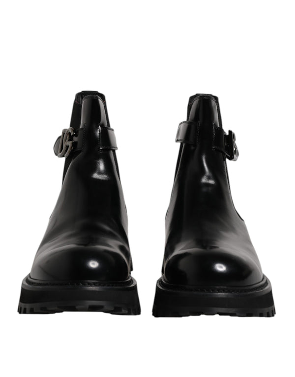 Dolce & Gabbana 100% Calf Leather chelsea boot in black