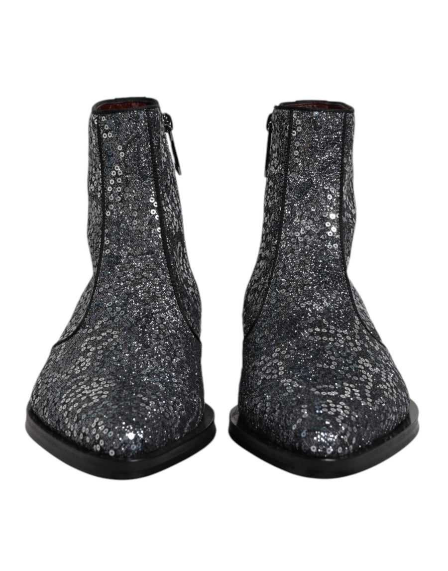 Dolce & Gabbana 48% Cotton boot in gray
