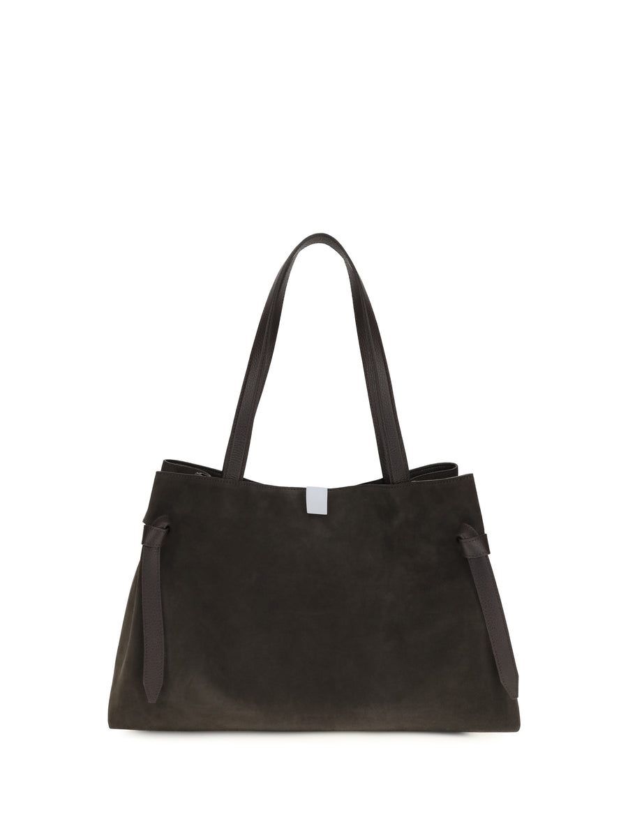 Tote Bag Gyoza Suede Ganache Shoulder