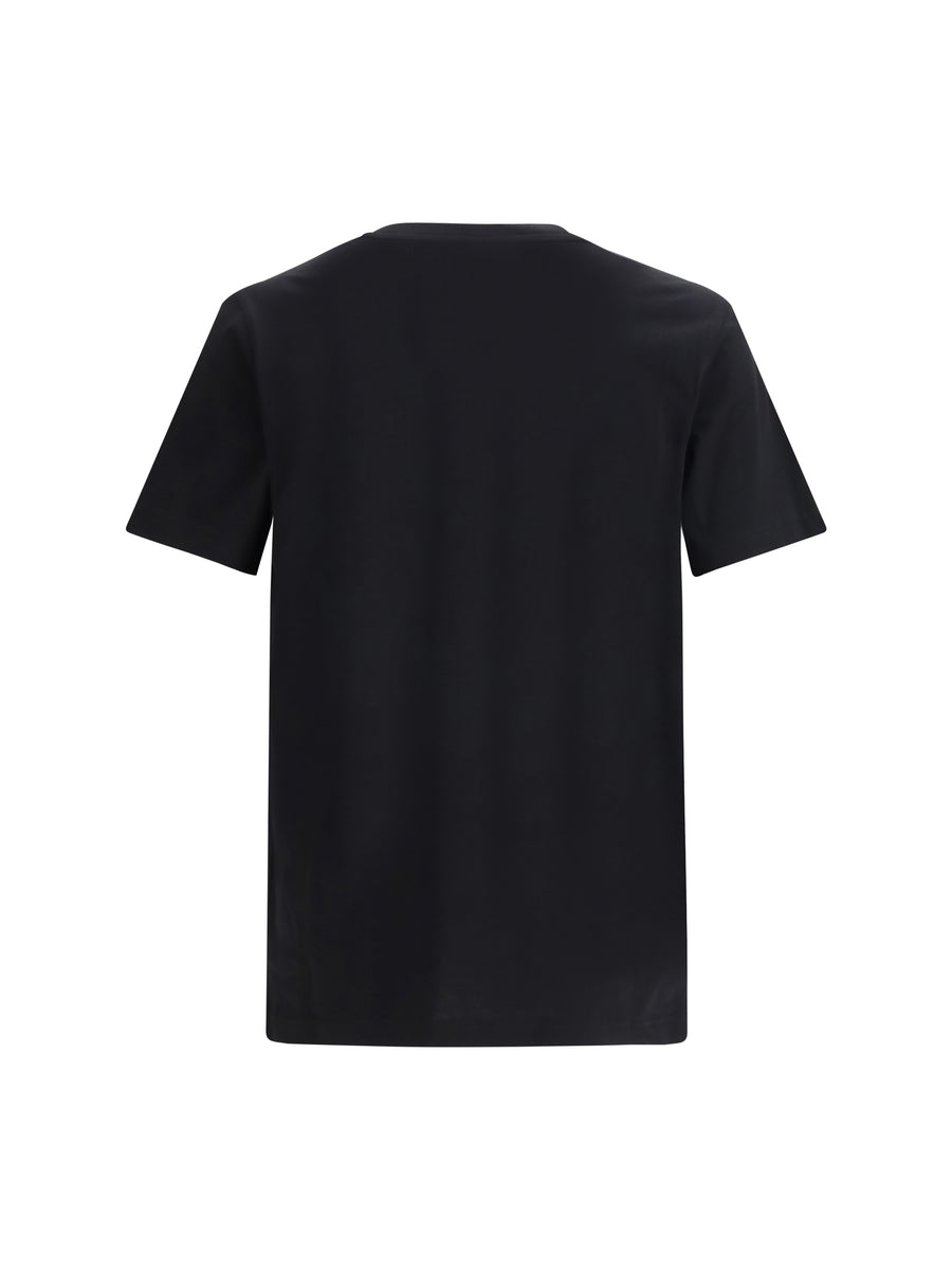 T-Shirt Laurel Crown Black Patterned Cotton T-shirts
