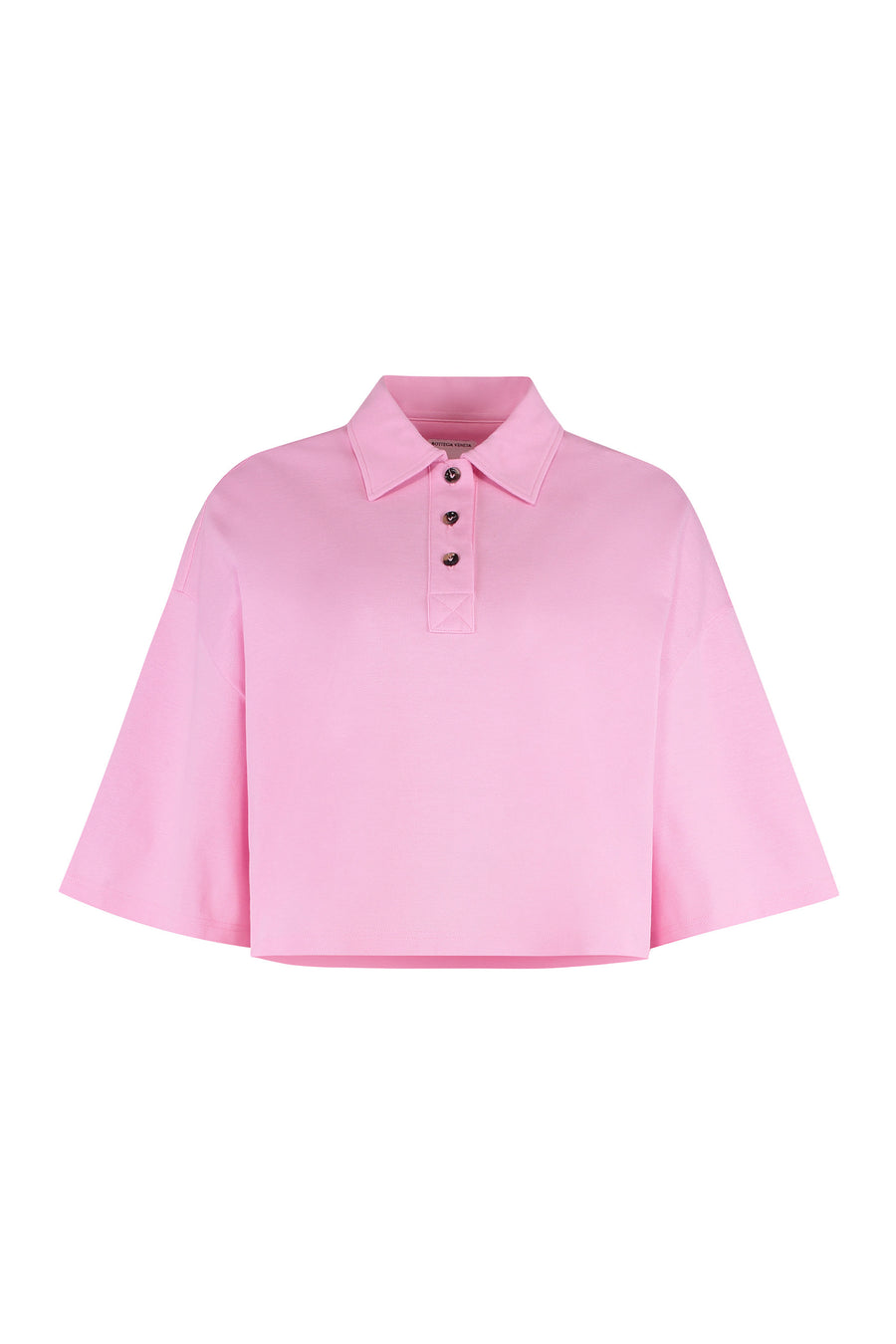 Piqué Polo Shirt Pink Cotton Tops