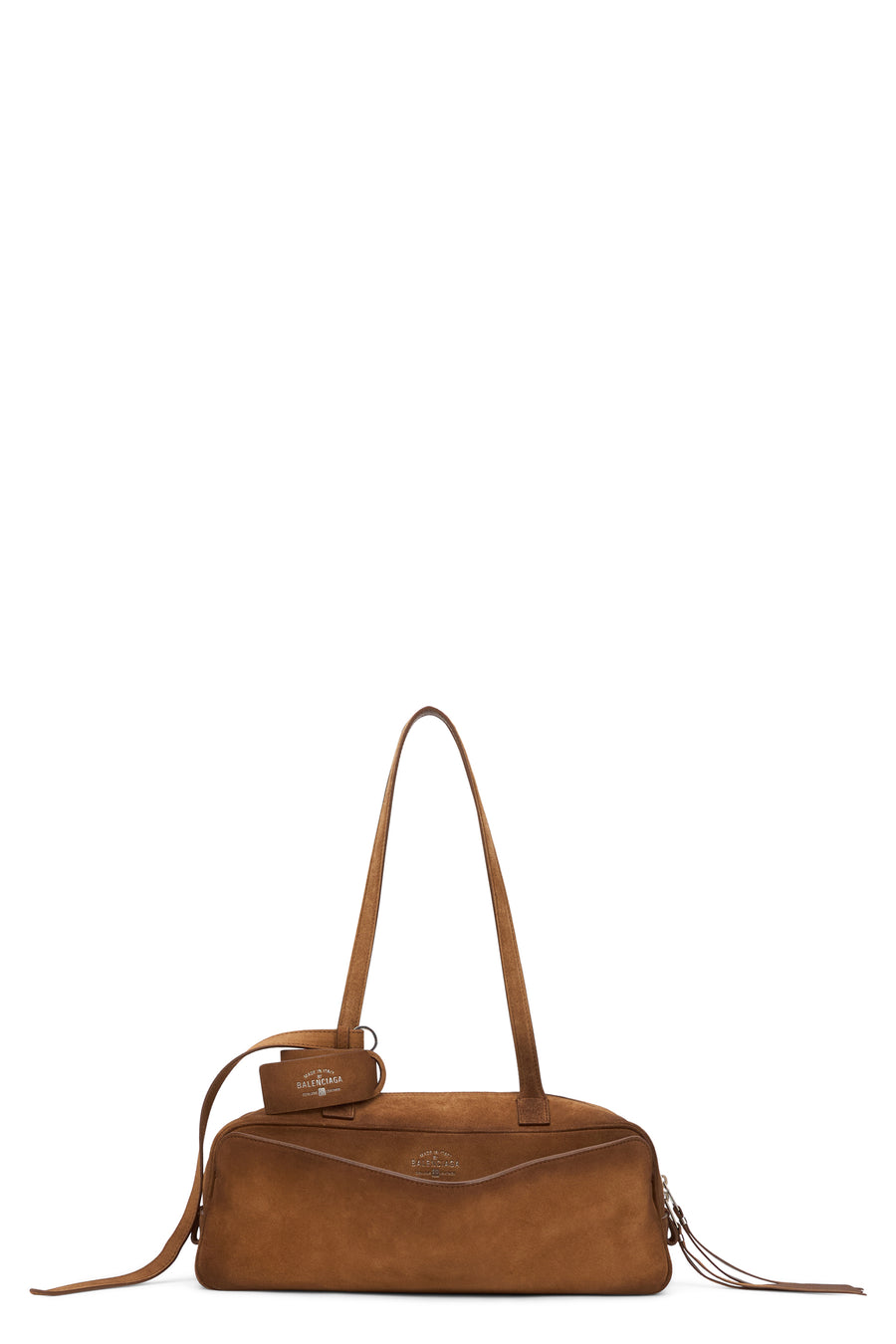 Handbag Carrie Brown Suede Calfskin Handbags