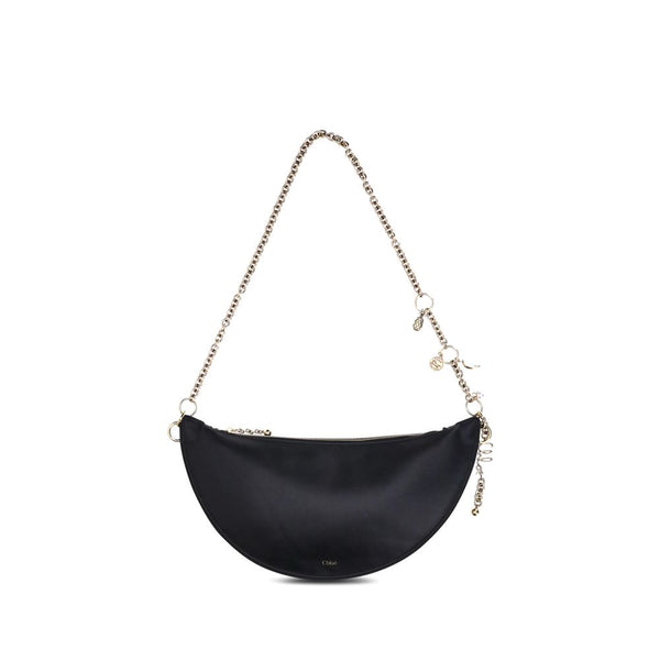 Chloé 100% Calf Leather Bos Taurus shoulder bag in black