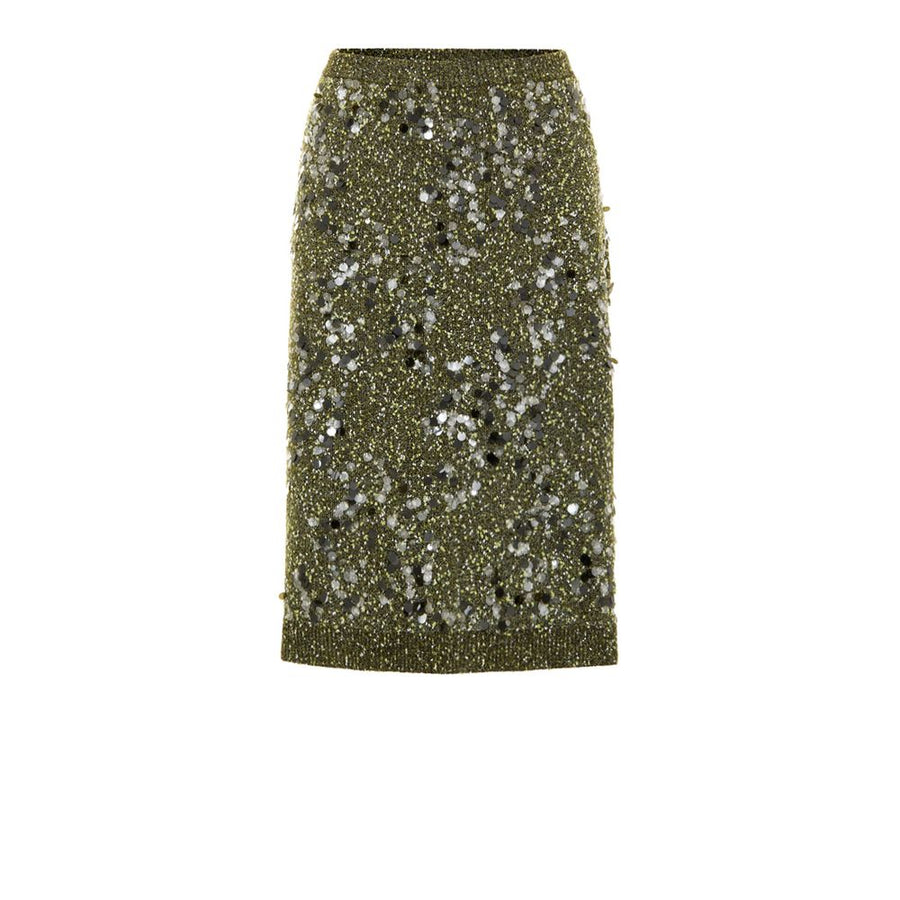 Gucci 51% Viscose skirt in green