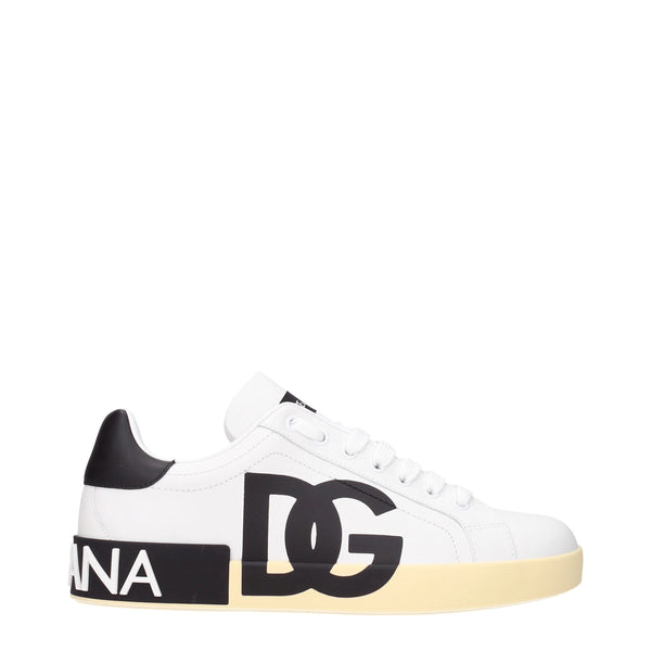 Dolce & Gabbana Leather sneaker in white