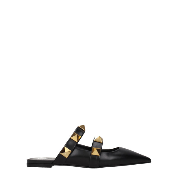 Valentino Garavani Leather mule in black
