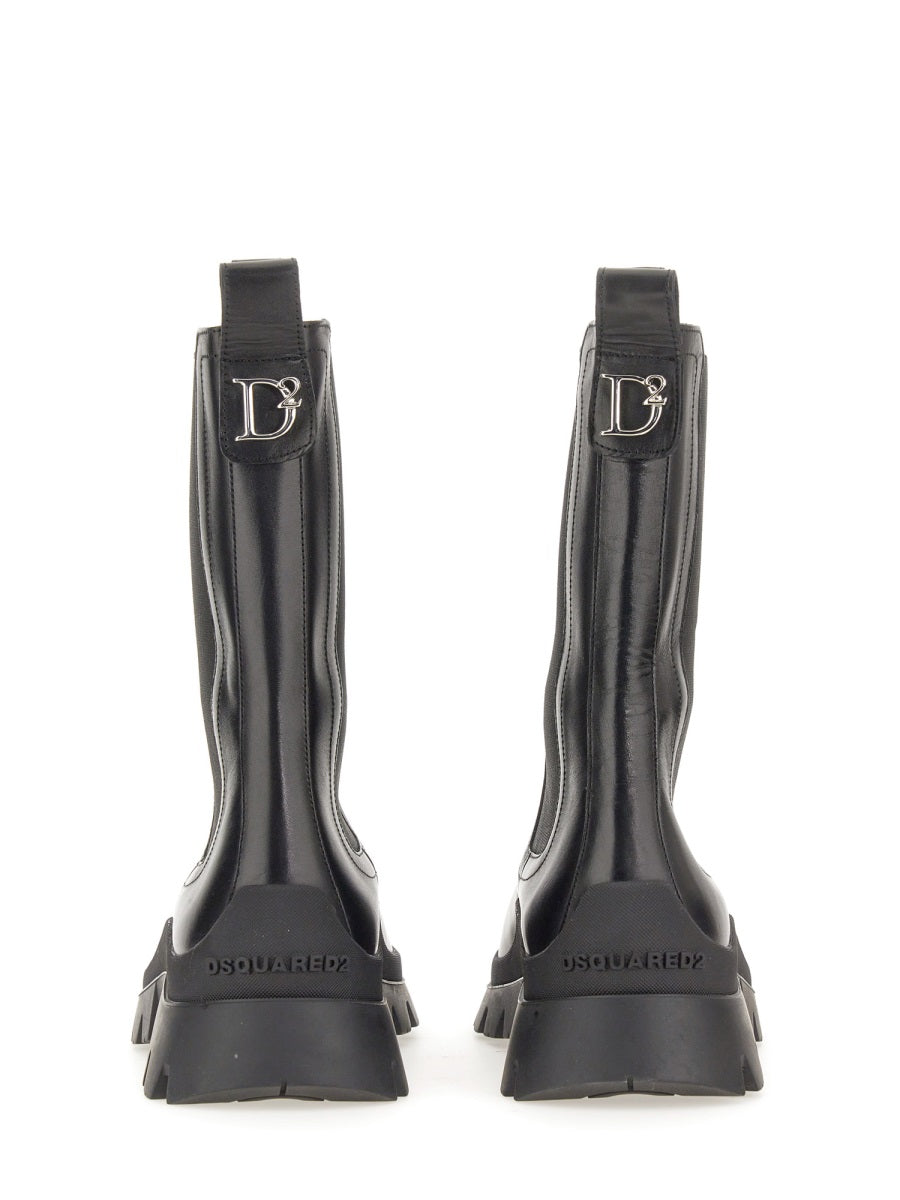 Leather Boot Black