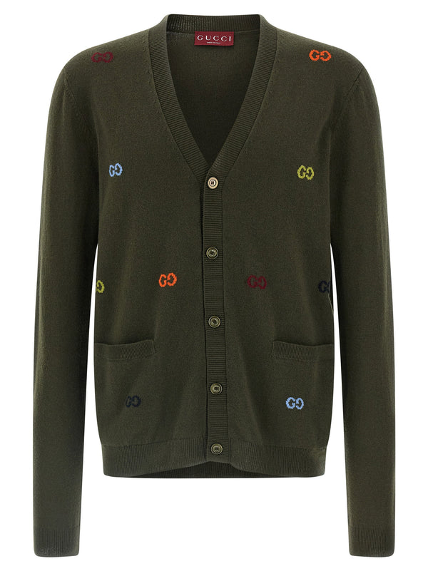 Gucci Cashmere cardigan in olive
