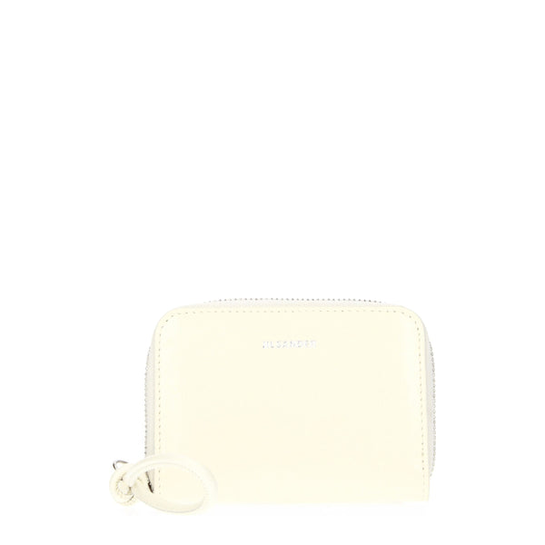 Jil Sander Leather wallet in beige