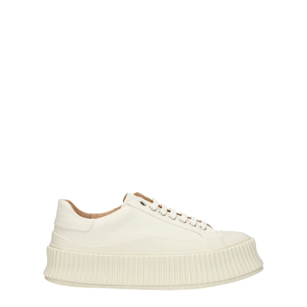 Jil Sander Canvas sneaker in white