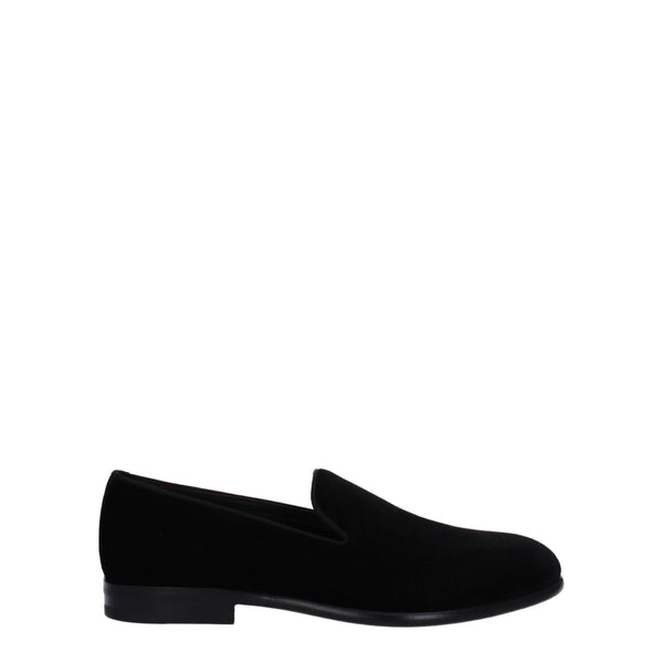 Dolce & Gabbana Velvet upper loafer in black