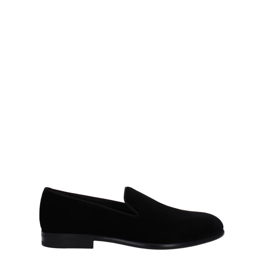 Dolce & Gabbana Velvet upper loafer in black