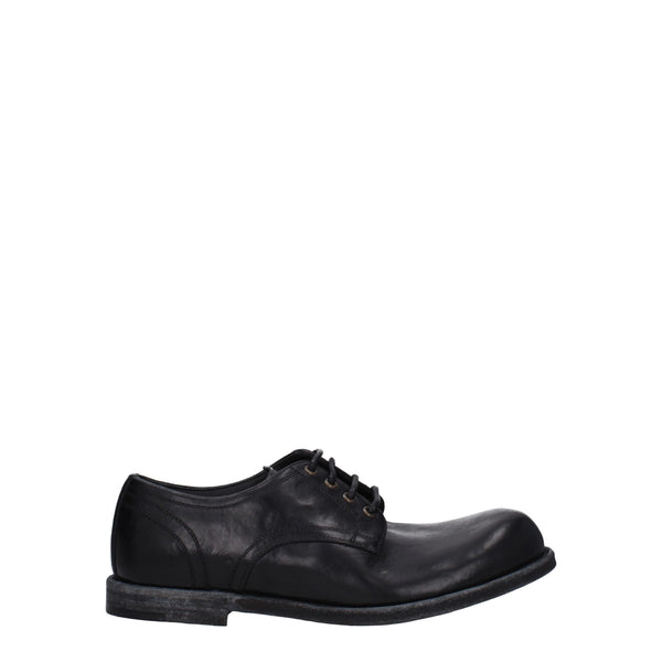 Dolce & Gabbana Leather oxford in black