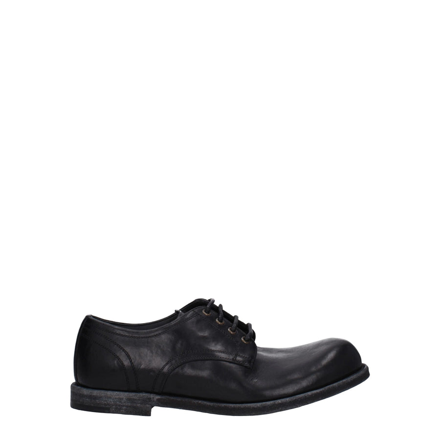 Dolce & Gabbana Leather oxford in black