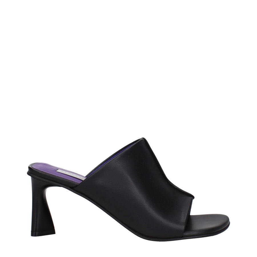 Stella McCartney Eco leather sandal heel in black