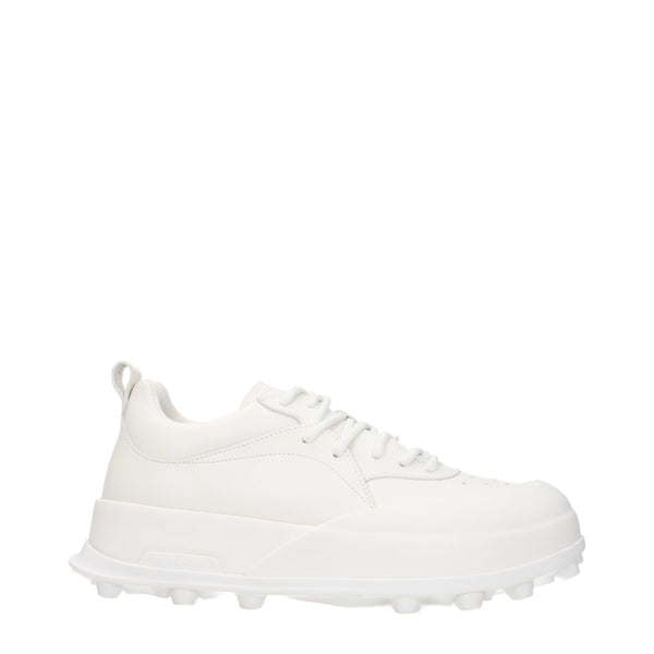 Jil Sander Leather sneaker in white
