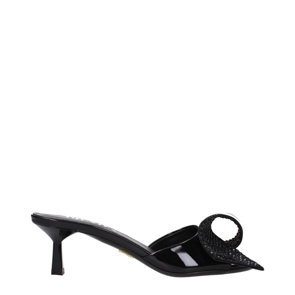 Prada heel sandal in black