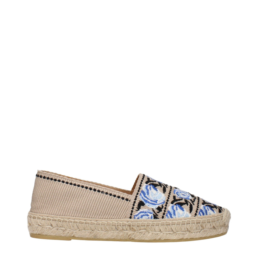Prada Fabric uppers with jute rope sole espadrille in beige