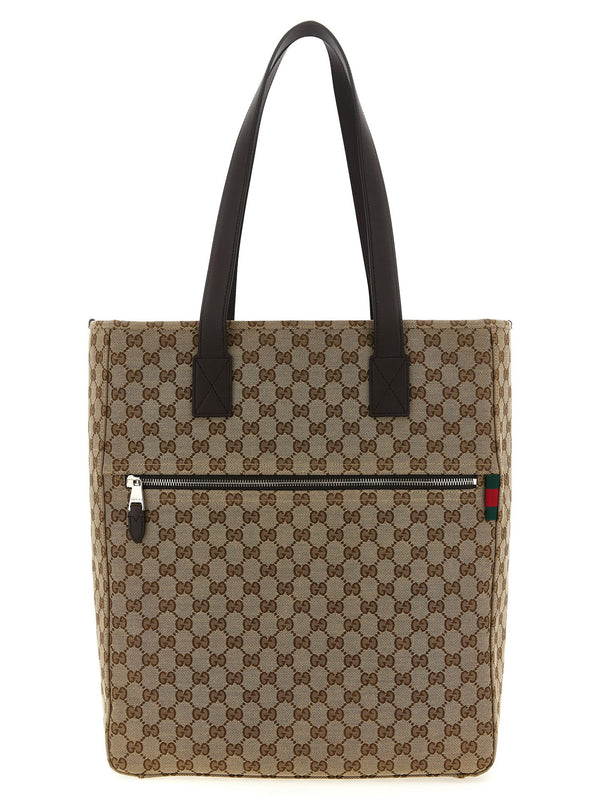 حقيبة Gucci GG Monogram كانفا كتف — بيج