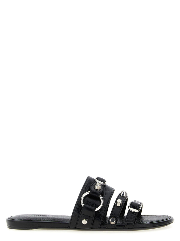 Balenciaga Lambskin sandals in black