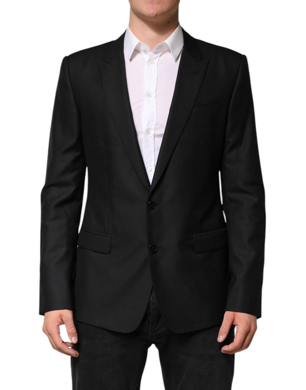Dolce & Gabbana 82% Virgin Wool 18% Silk blazer in black