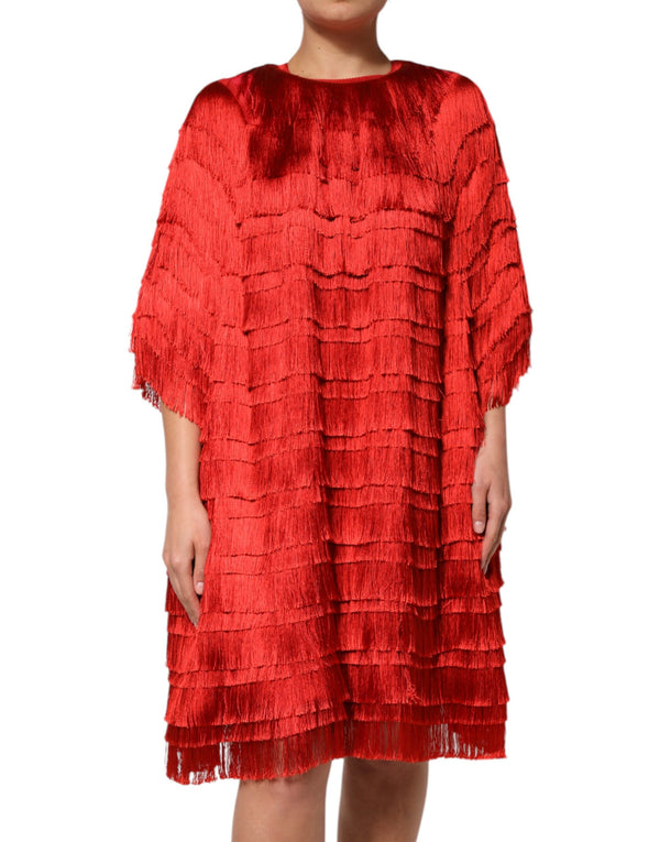 Dolce & Gabbana 100% Silk dress in red