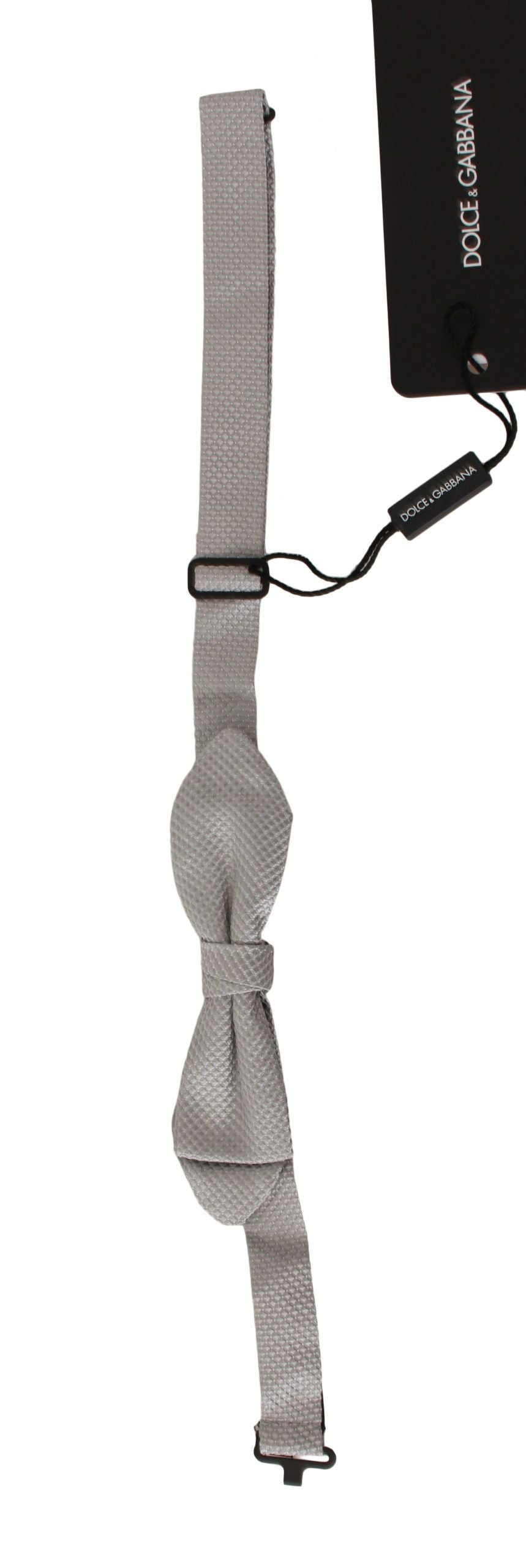 Dolce & Gabbana 100% Silk bow tie in gray
