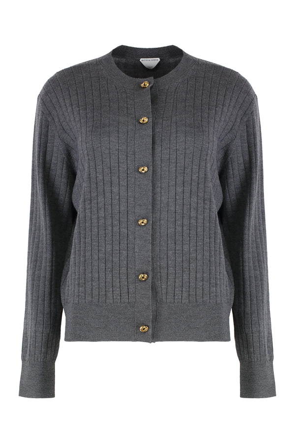 Wool Cardigan Anthracite Cardigans