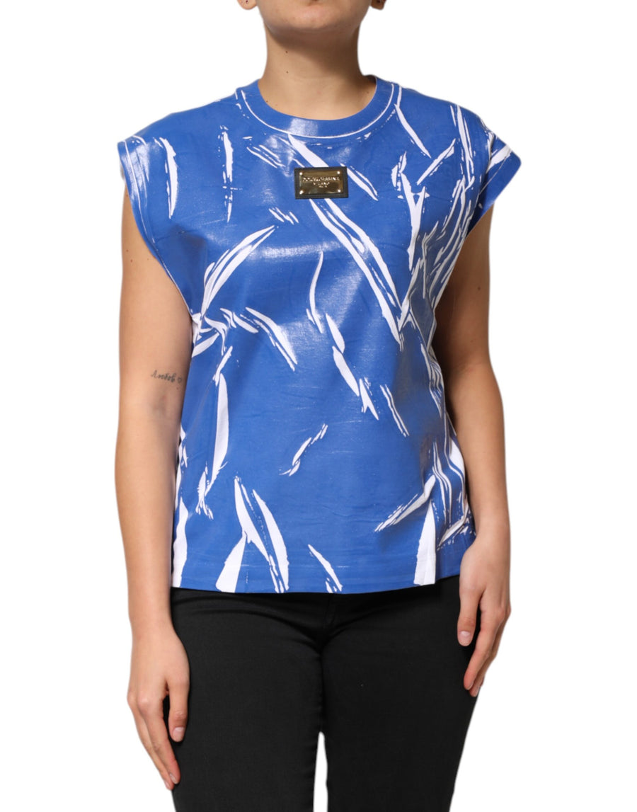 Dolce & Gabbana 100% Cotton tank top in blue