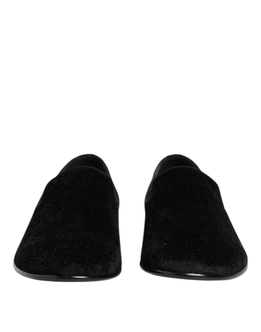 Dolce & Gabbana Velvet loafer in black