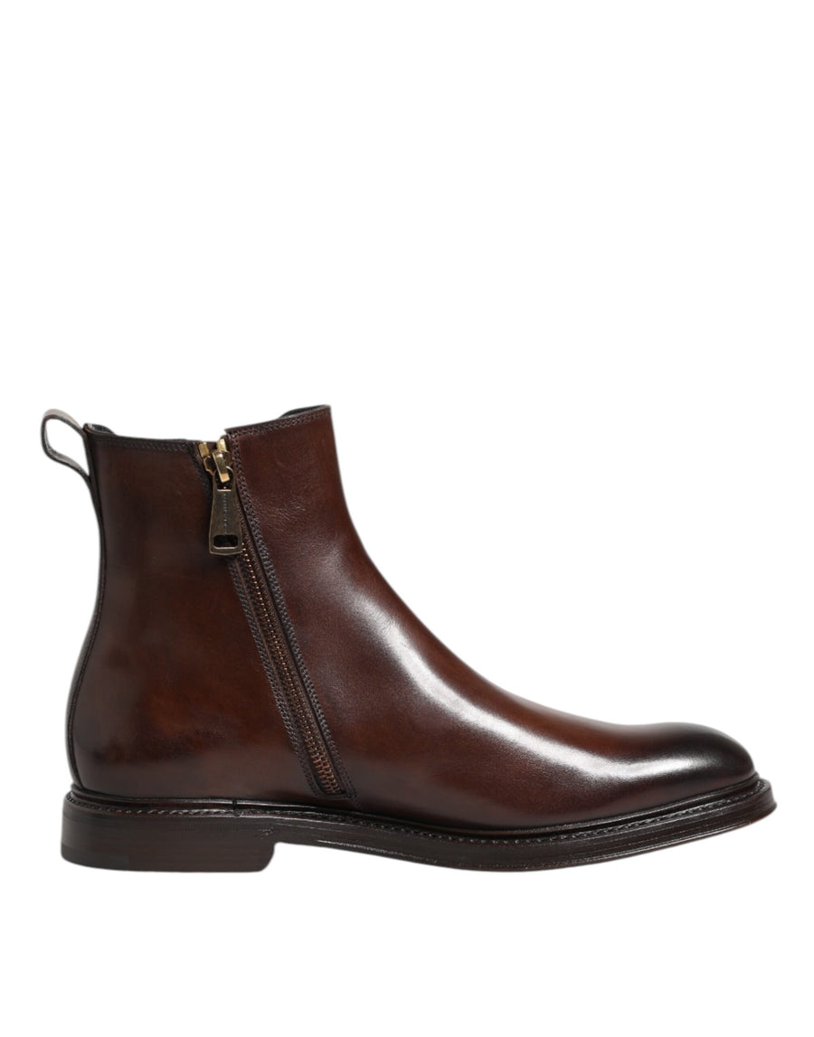 Dolce & Gabbana 80% Leather boots in brown