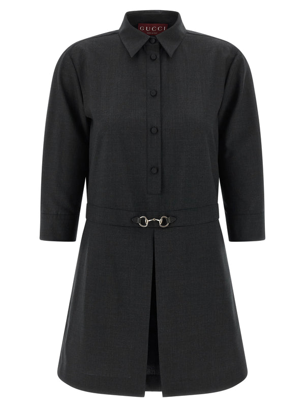 Gucci Morsetto Dress — Charcoal