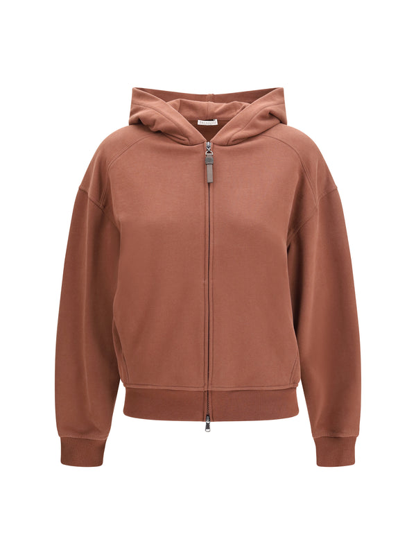 Brunello Cucinelli 100% Cotton sweatshirt in brown