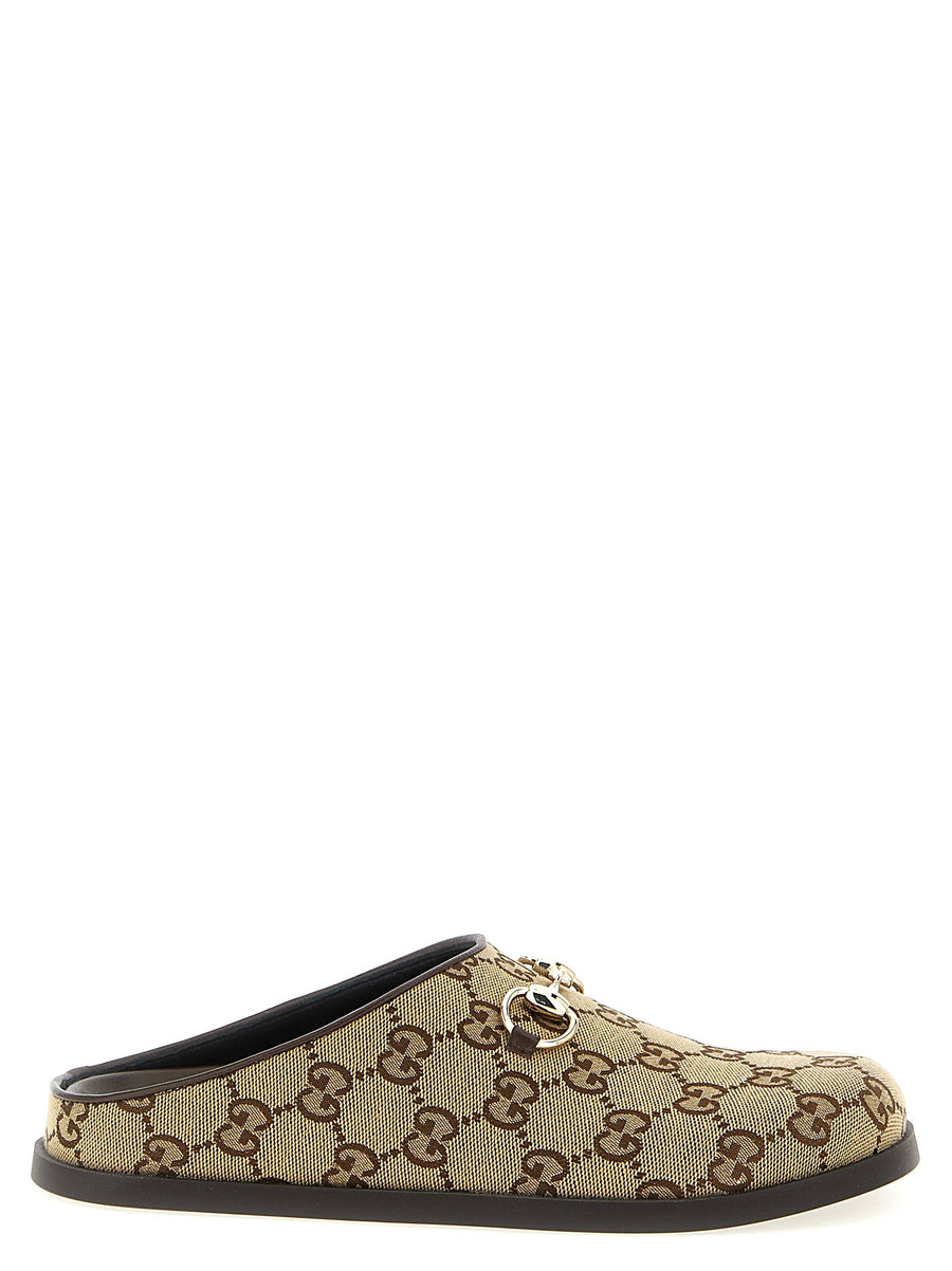 Gucci Horsebit Sabot — beige