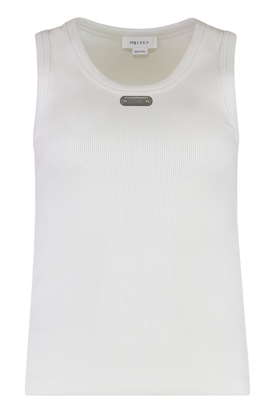 Tank Top Optical White Cotton Vests & Tops