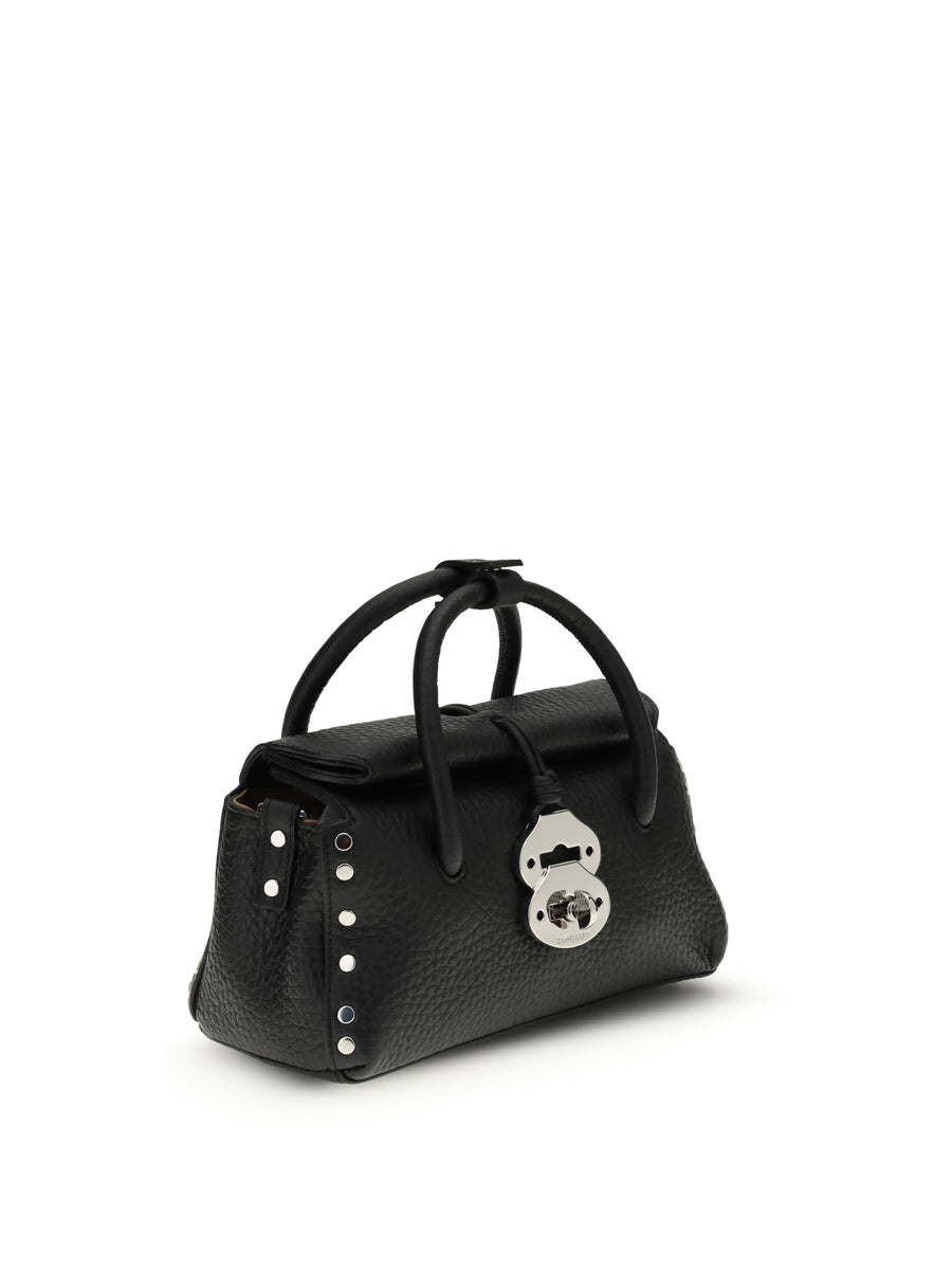 Dotta Centauro Baby Handbag Black Nero Calf Leather Bos Taurus Handbags