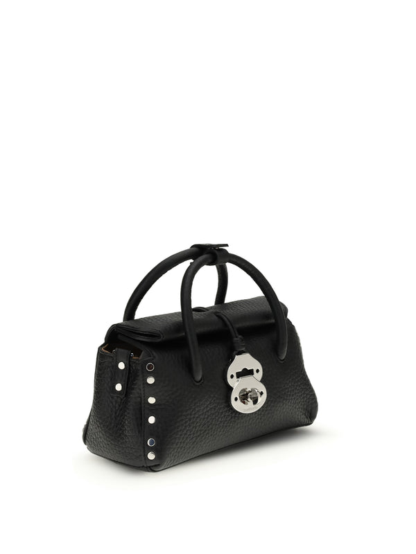 Dotta Centauro Baby Handbag Black Nero Calf Leather Bos Taurus Handbags