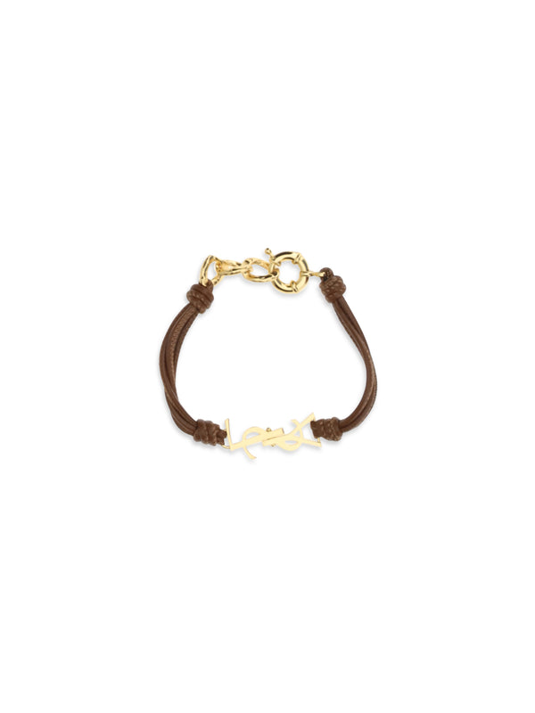 Cassandre Multi-Wrap Bracelet Khaki Lamb Ovis Aries Aries; Brass Bracelets