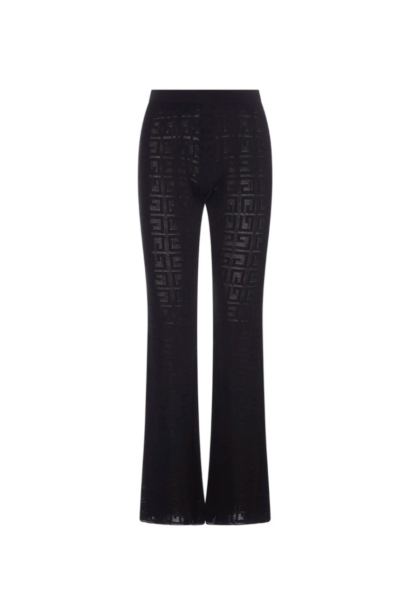 Givenchy Wide Elasticated 4g Pants_black Black Clothing
