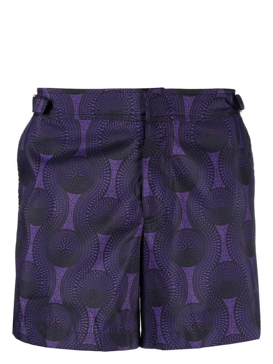 Ozwald Boateng Printed swim shorts