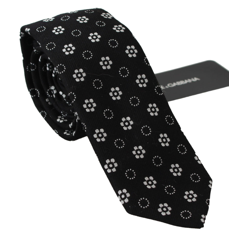Dolce & Gabbana 100% Silk necktie in black