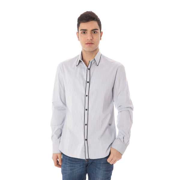 Costume National 76% Cotton shirt in blue