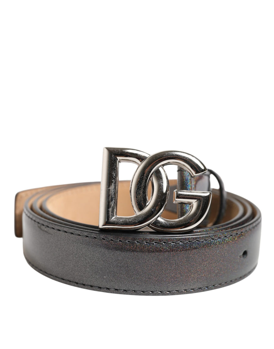 Dolce & Gabbana 100% Leather belt in silver