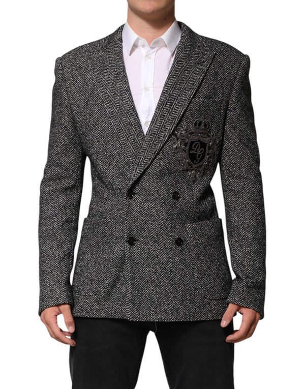 Dolce & Gabbana 50% Wool 50% Cotton blazer in black
