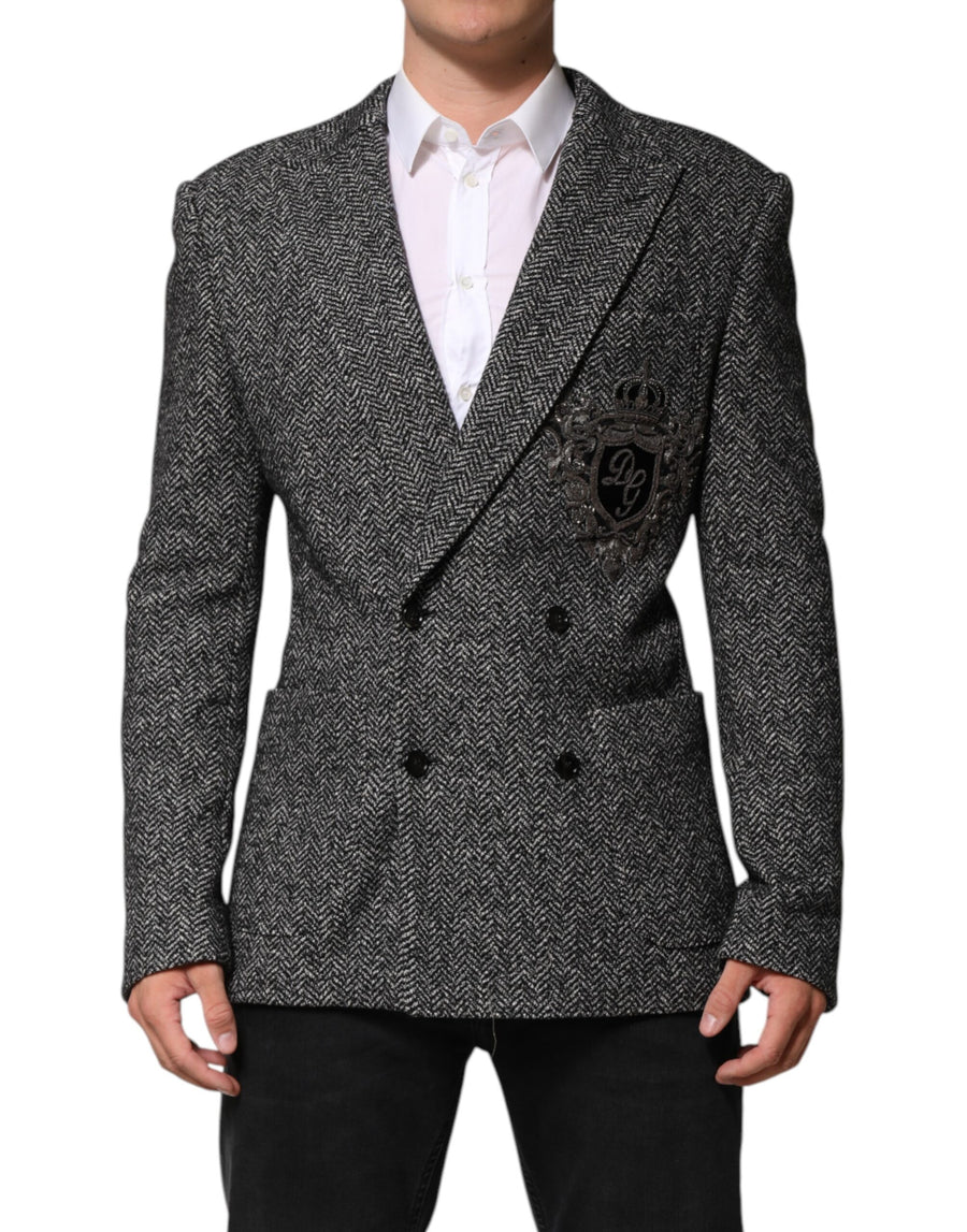 Dolce & Gabbana 50% Wool 50% Cotton blazer in black