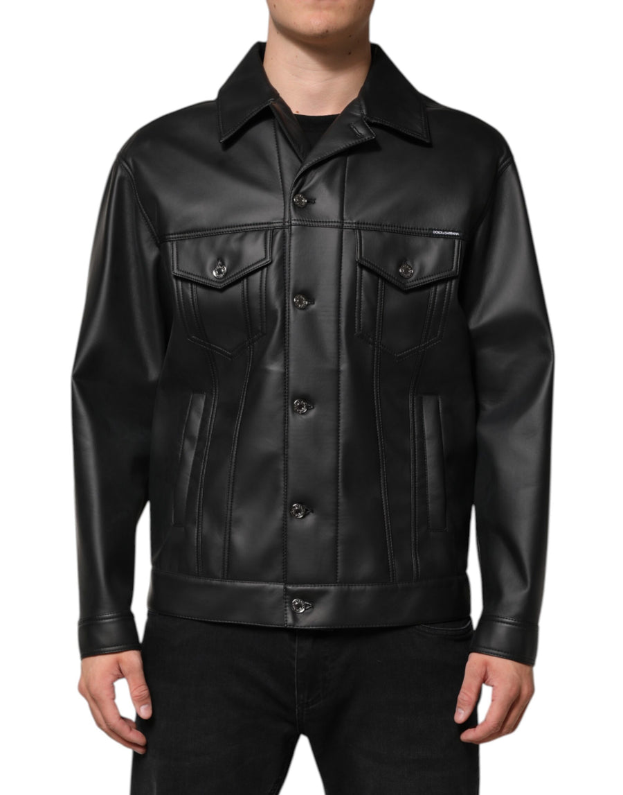 Dolce & Gabbana 90% Polyester jacket in black