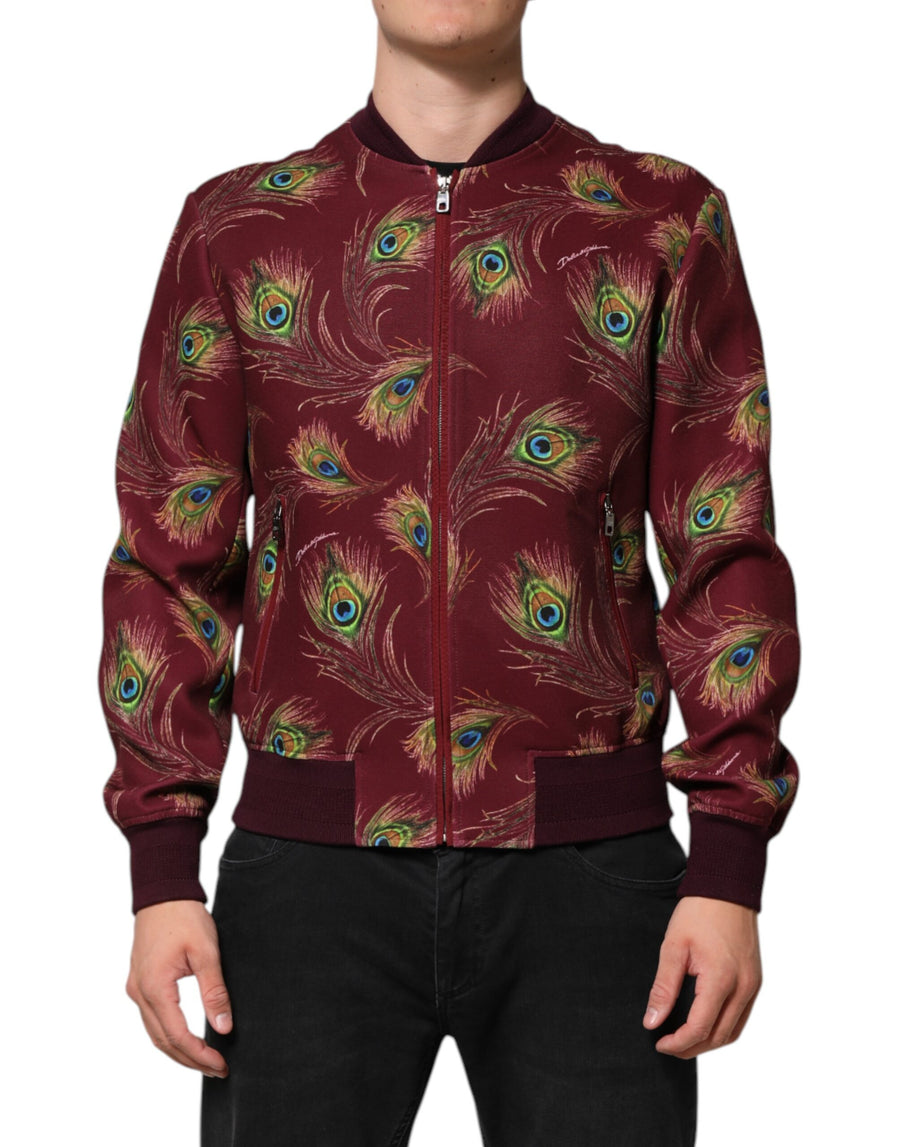 Dolce & Gabbana 96% Polyester jacket in maroon