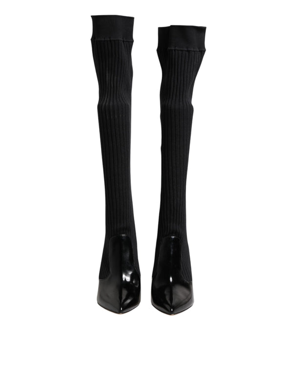 Dolce & Gabbana Fabric boot in black